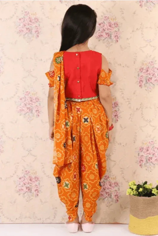 GIRLS DHOTI STYLE SAREE - MyEthnikRentals
